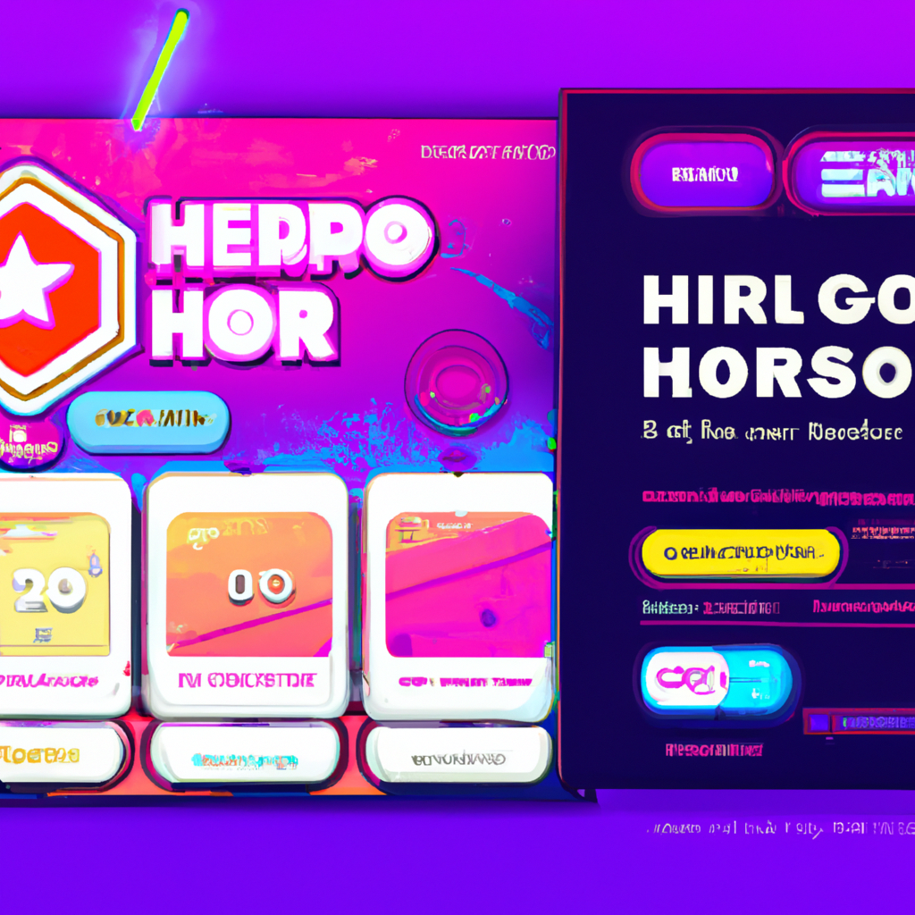 PulsePlay hero montage: neon arcade UI, microlevel map, HUD badges